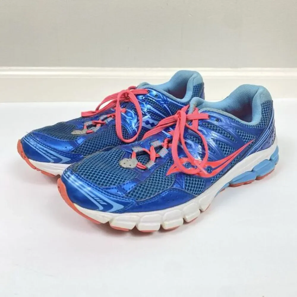 Saucony Womens Lancer Bright Blue Running Sneakers Size‎ 10.5